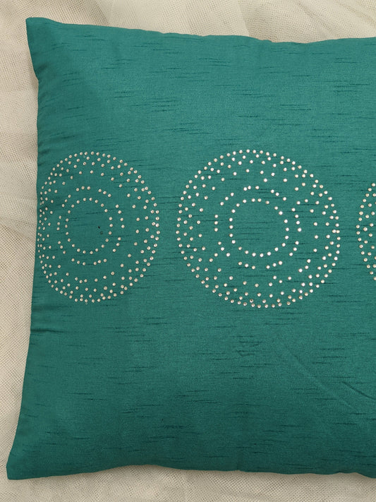 Teal Silky Pillow Case 16"x16"