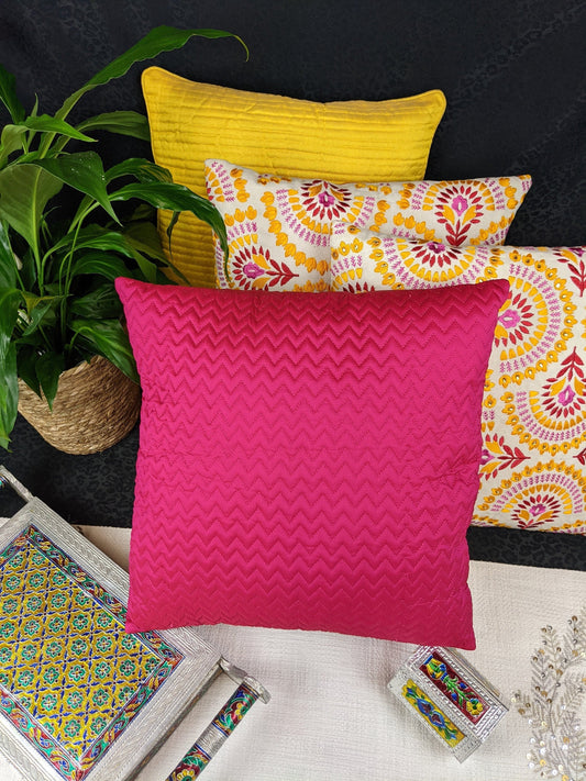 Magenta Silky Pillow Case - 16"x16"