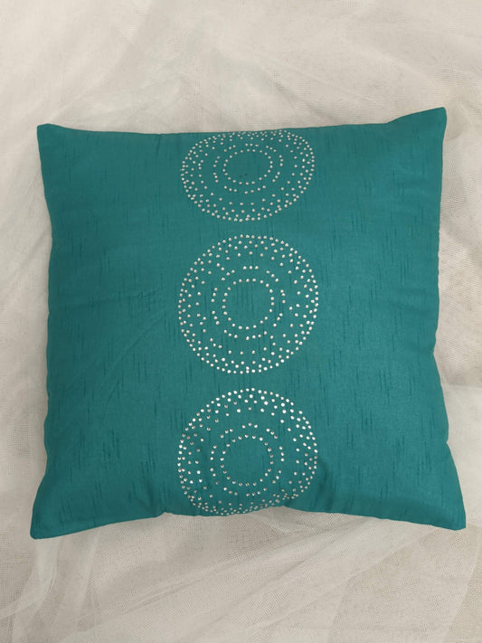 Teal Silky Pillow Case 16"x16"