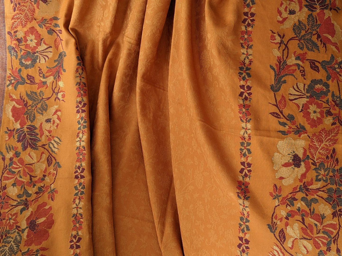 Yellow & Orange Pashmina Shawl