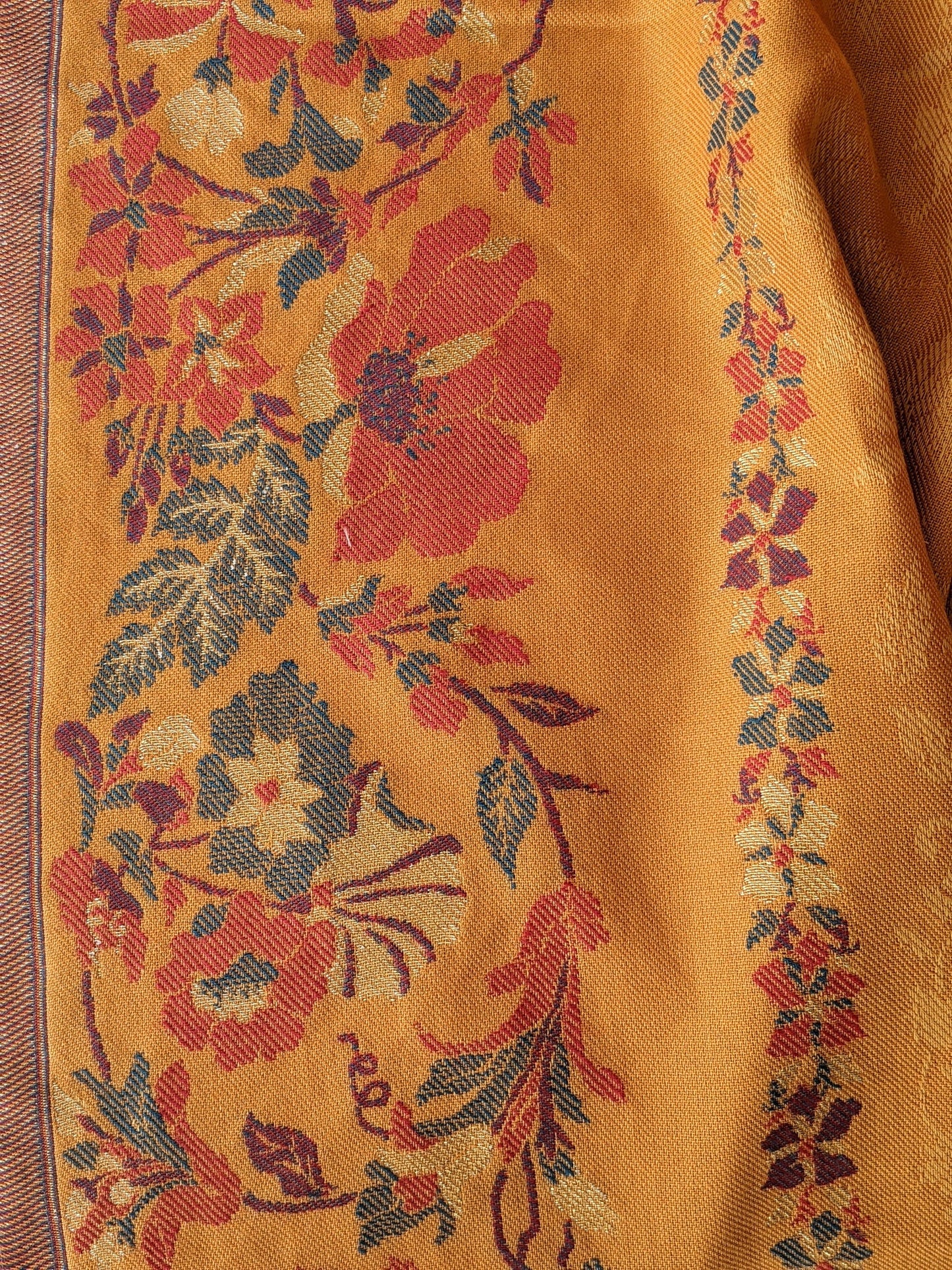 Yellow & Orange Pashmina Shawl