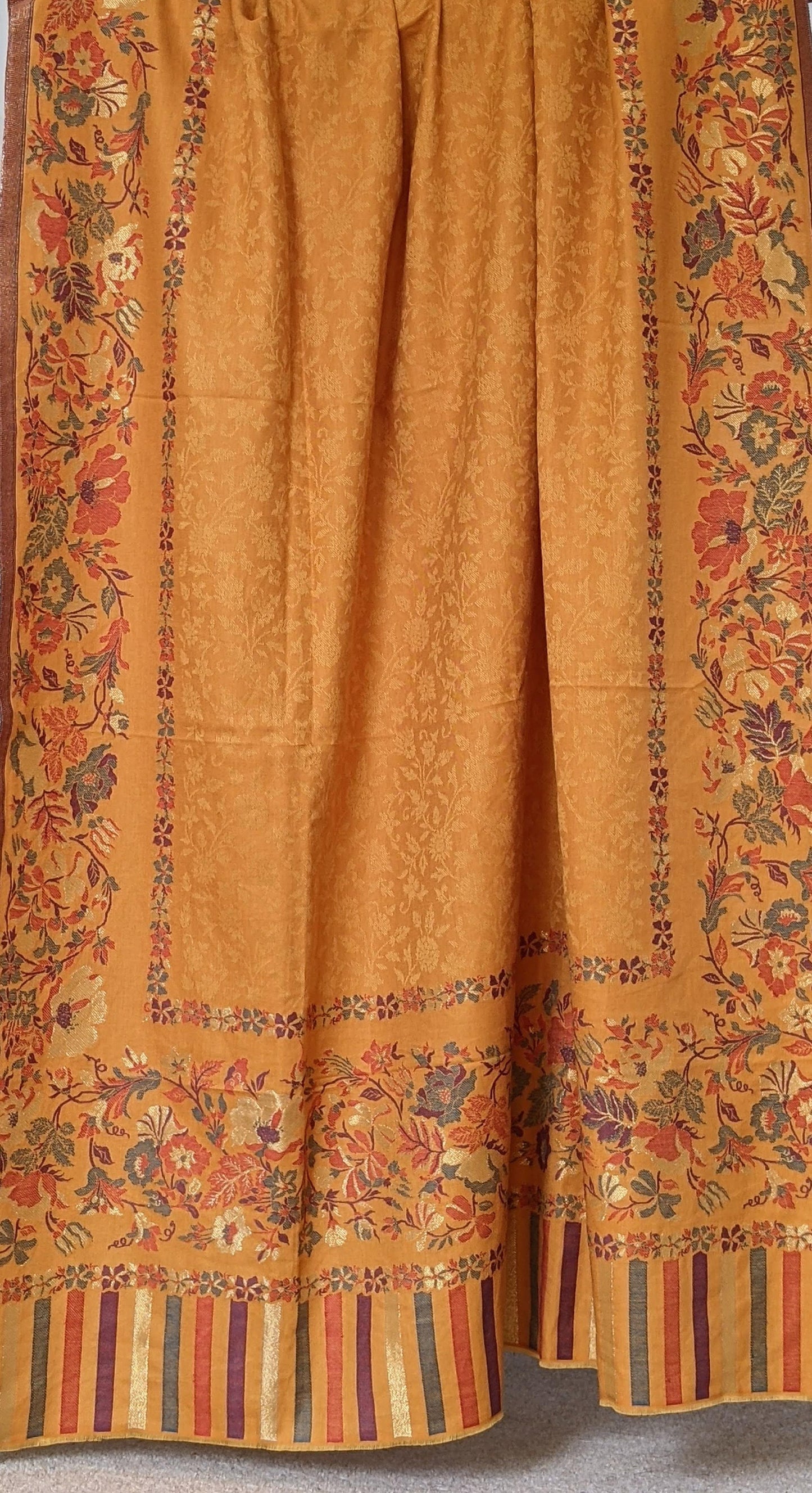 Yellow & Orange Pashmina Shawl