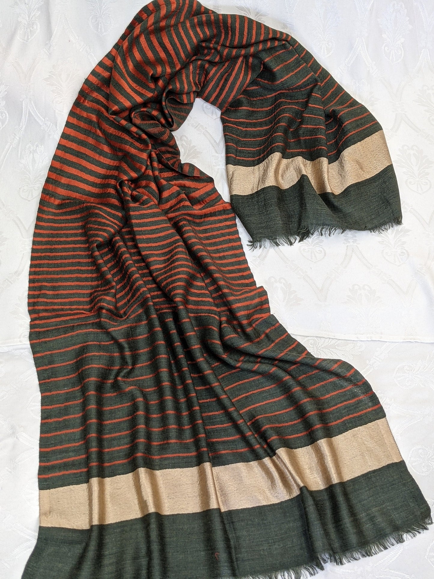 Unisex Brown Pashmina Scarf