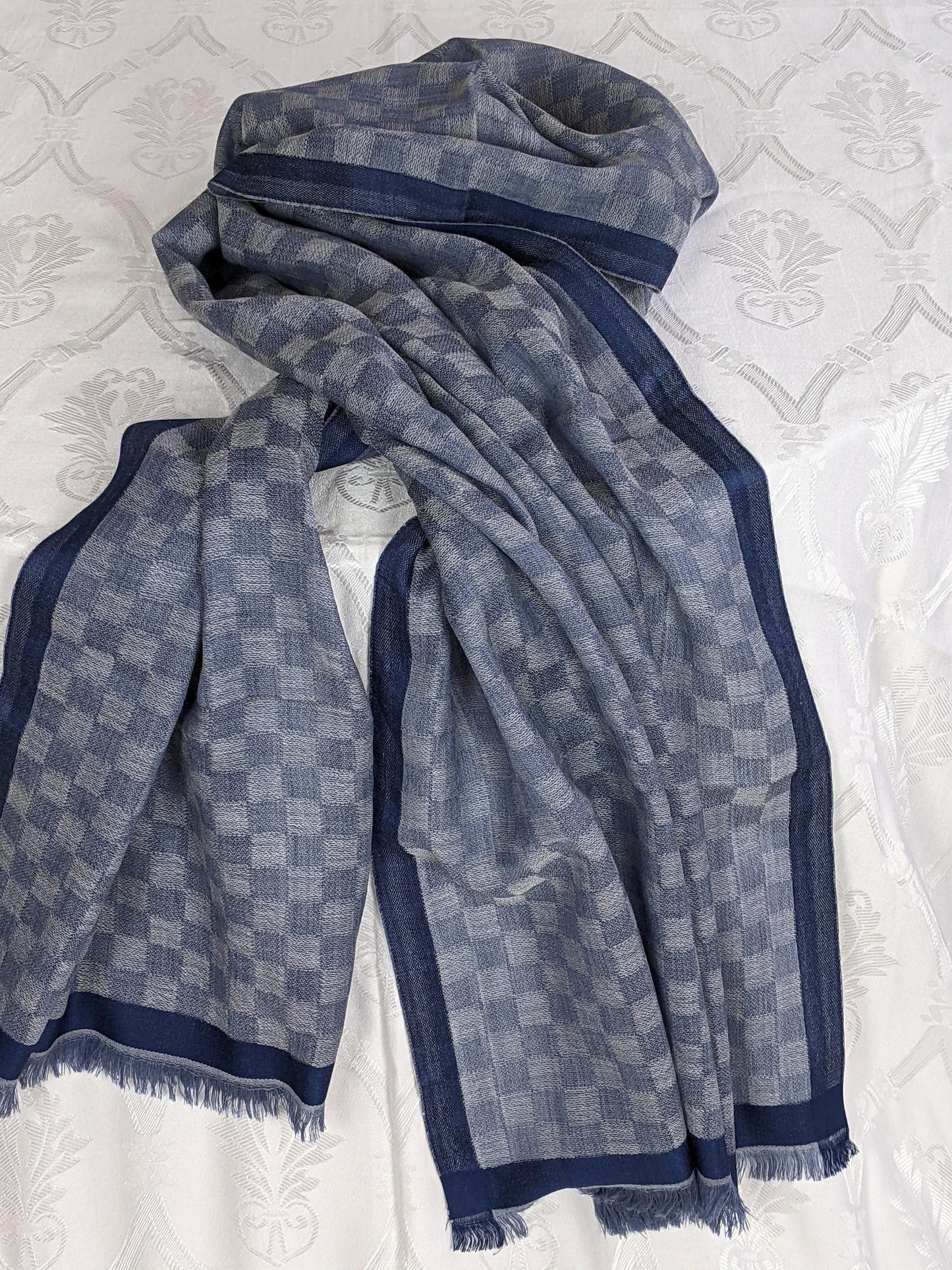 Unisex Blue Pashmina Scarf